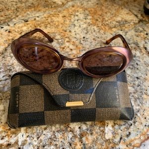 Vintage fendi sunglasses with case